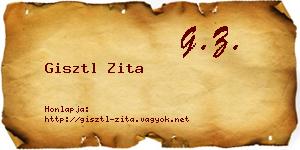 Gisztl Zita névjegykártya